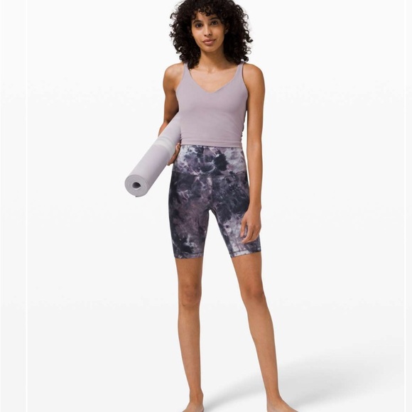 Lululemon Align Short 8", size 6 Diamond Dye Chrome Violet Verbana Graphite Grey - Picture 9 of 9
